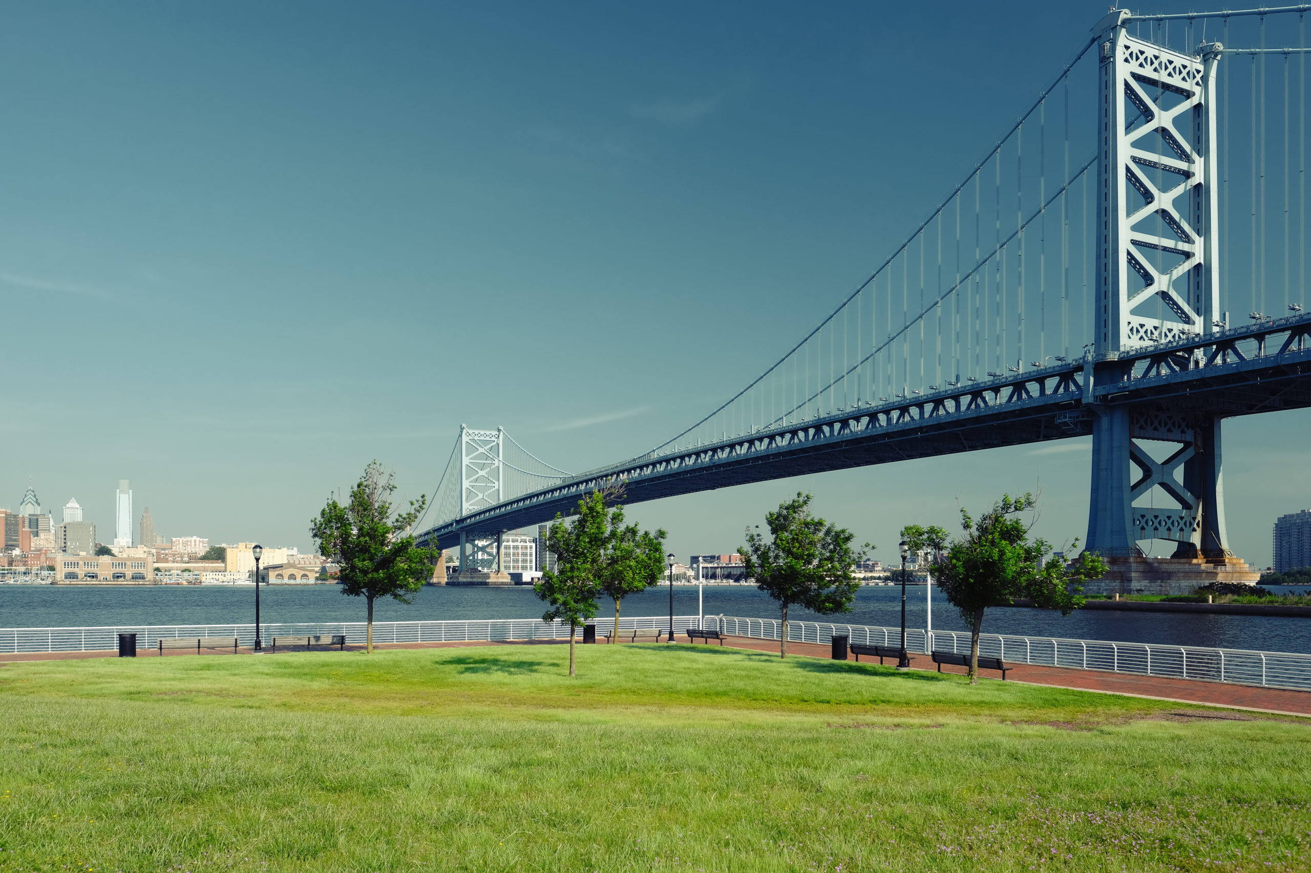 Benjamin Franklin Bridge. Philadelphia, Pennsylvania.